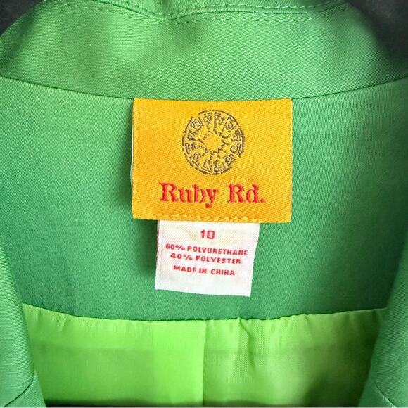 Ruby Rd. Green Vest Size 10 - Picture 9 of 9